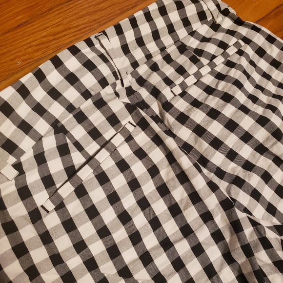 Loft Original Ankle Pant Checkered Gingham Size 4 - Picture 6 of 7